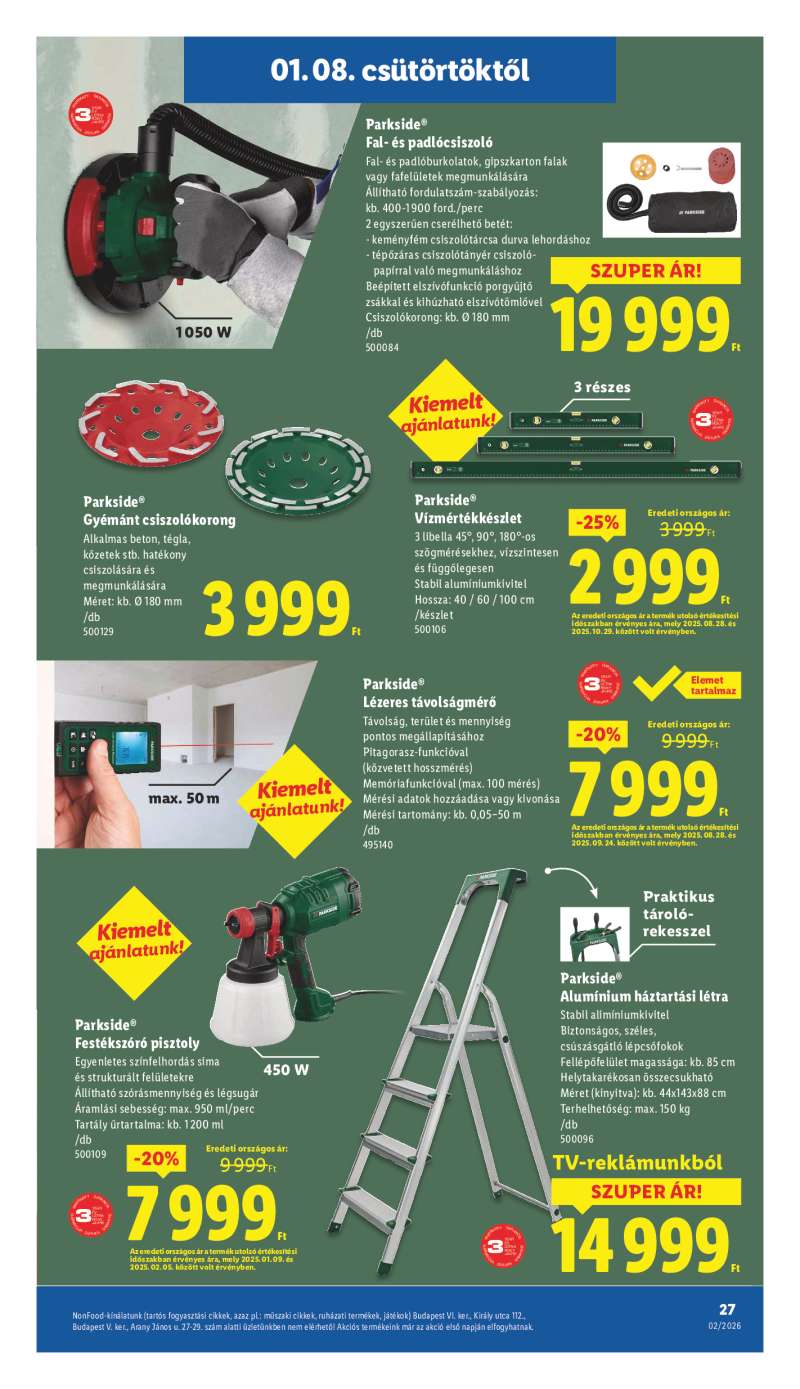 Lidl Érvényes 01.08-tól 27 oldal