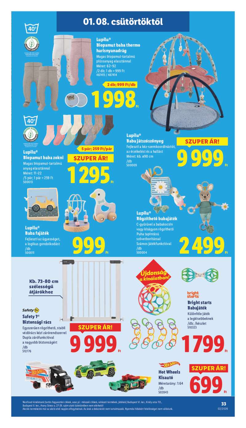 Lidl Érvényes 01.08-tól 33 oldal
