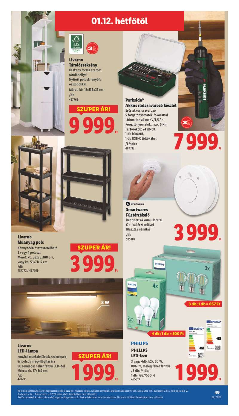 Lidl Érvényes 01.08-tól 49 oldal