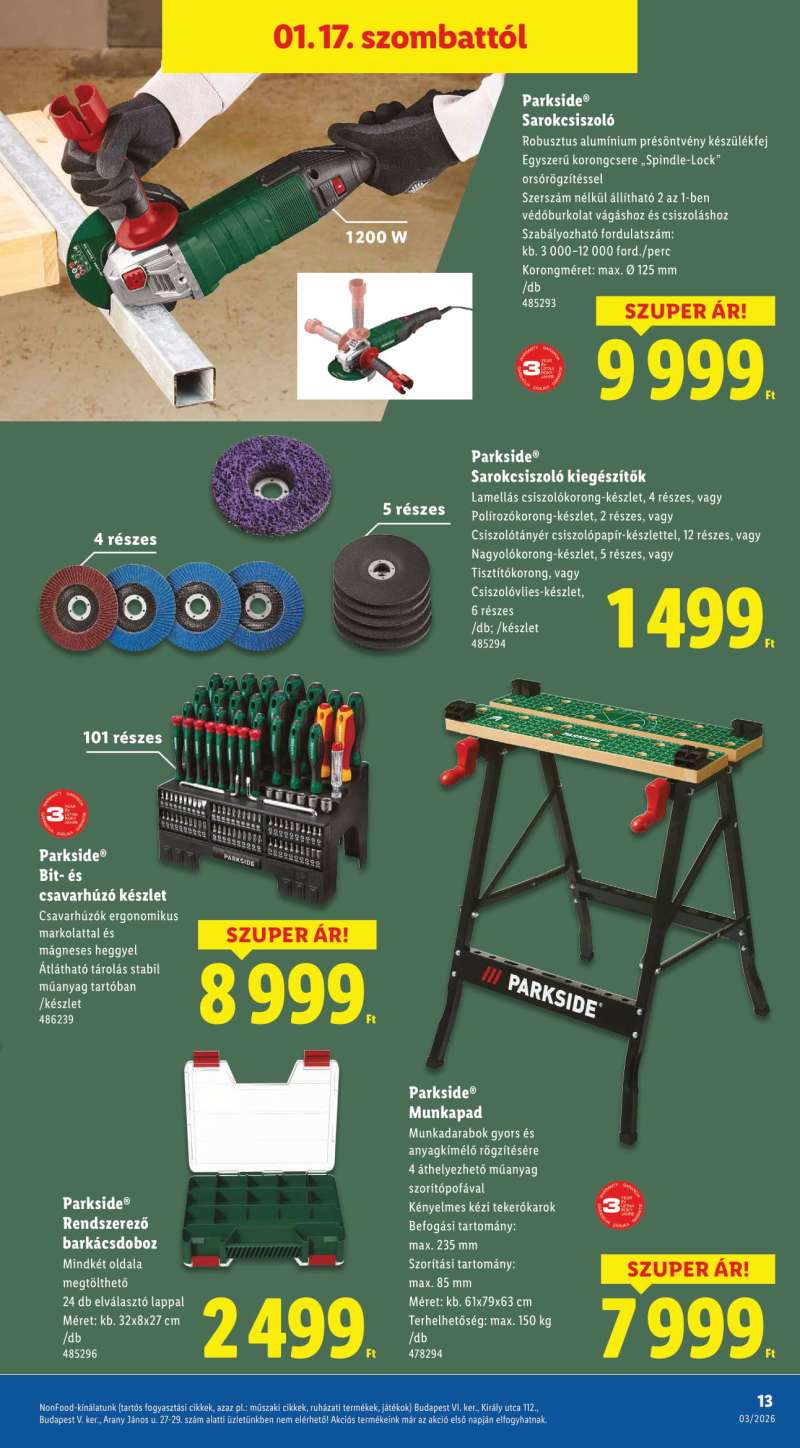 Lidl Akciós Újság NonFood 13 oldal