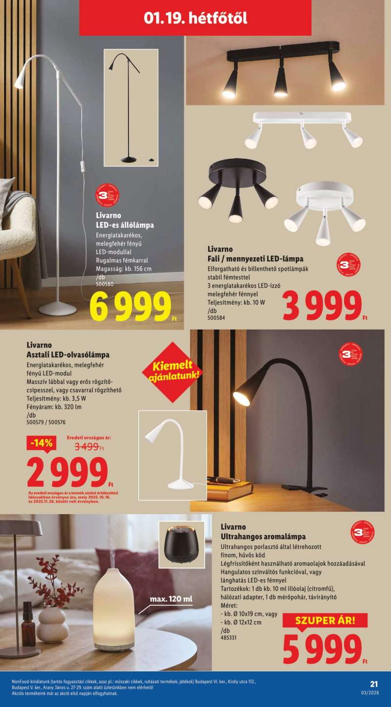 Lidl Akciós Újság NonFood 21 oldal