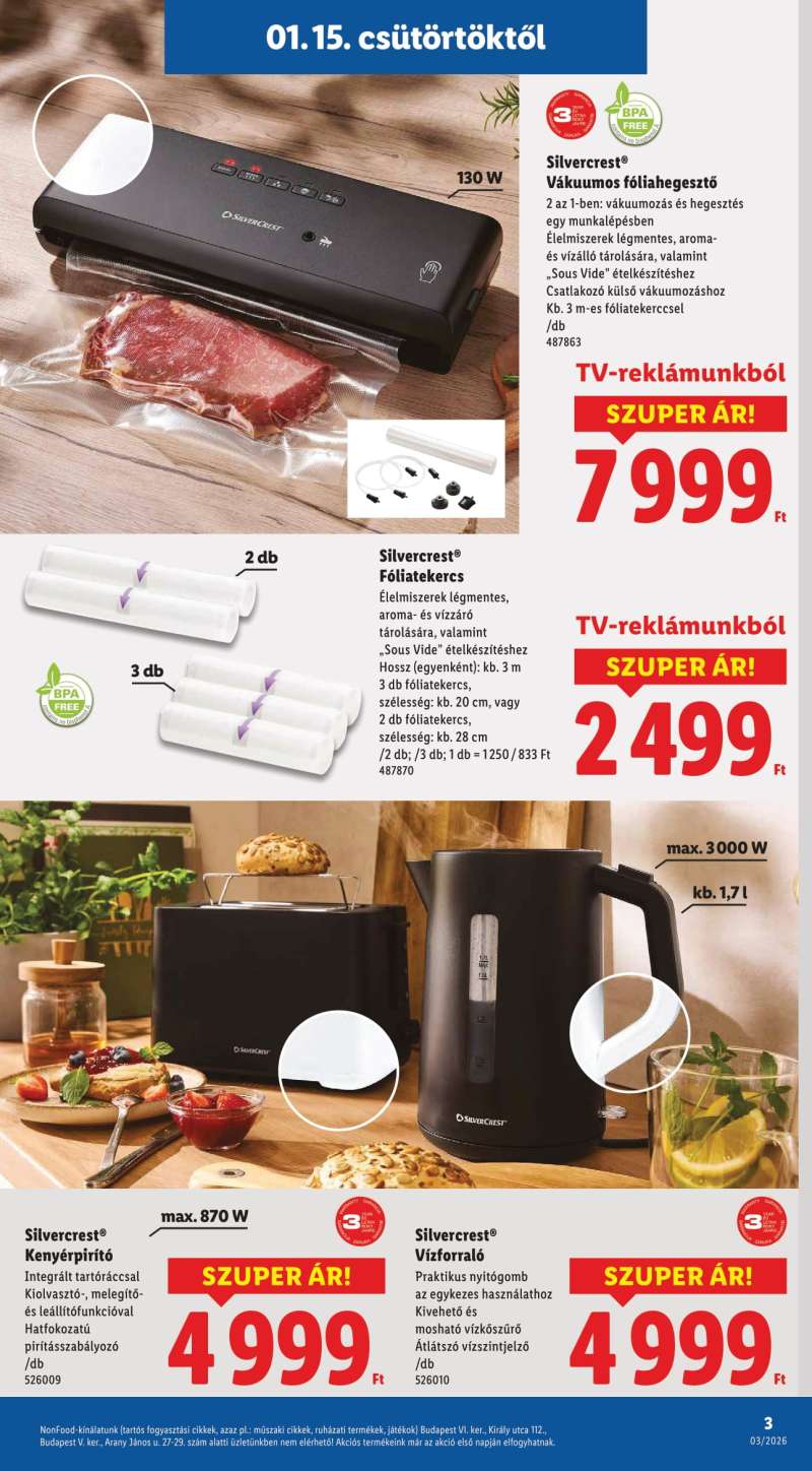Lidl Akciós Újság NonFood 3 oldal
