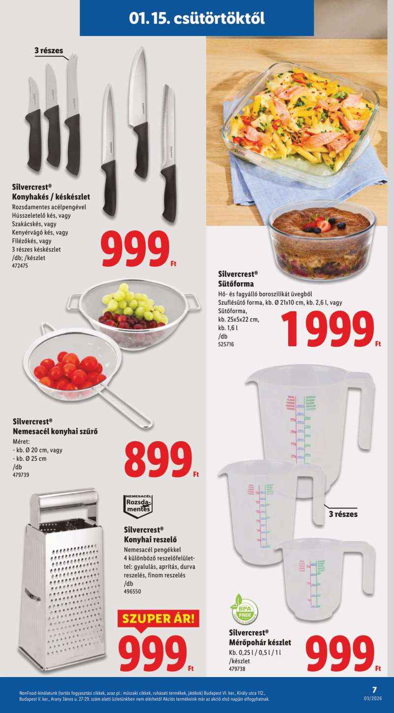 Lidl Akciós Újság NonFood 7 oldal