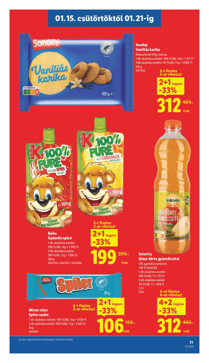Lidl Érvényes 01.15-től 11 oldal