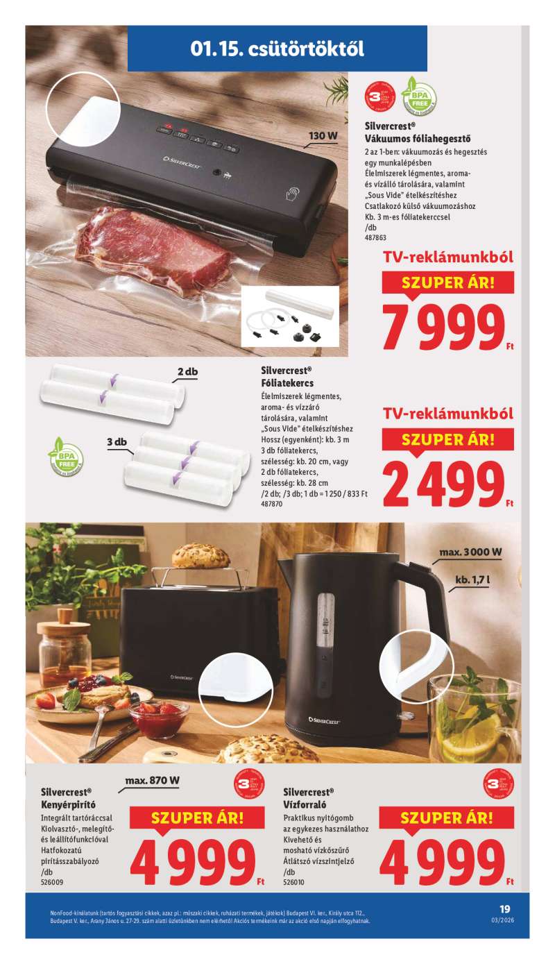 Lidl Érvényes 01.15-től 19 oldal