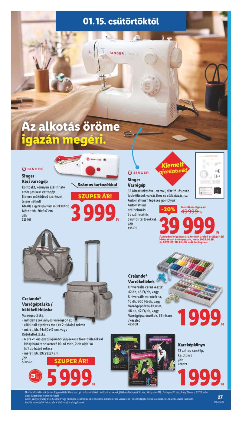 Lidl Érvényes 01.15-től 27 oldal