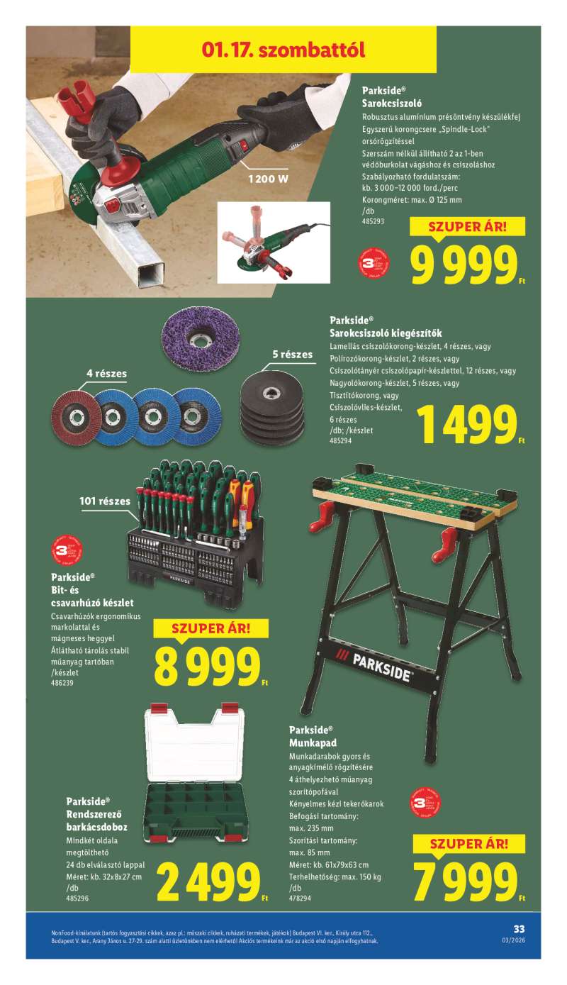 Lidl Érvényes 01.15-től 33 oldal