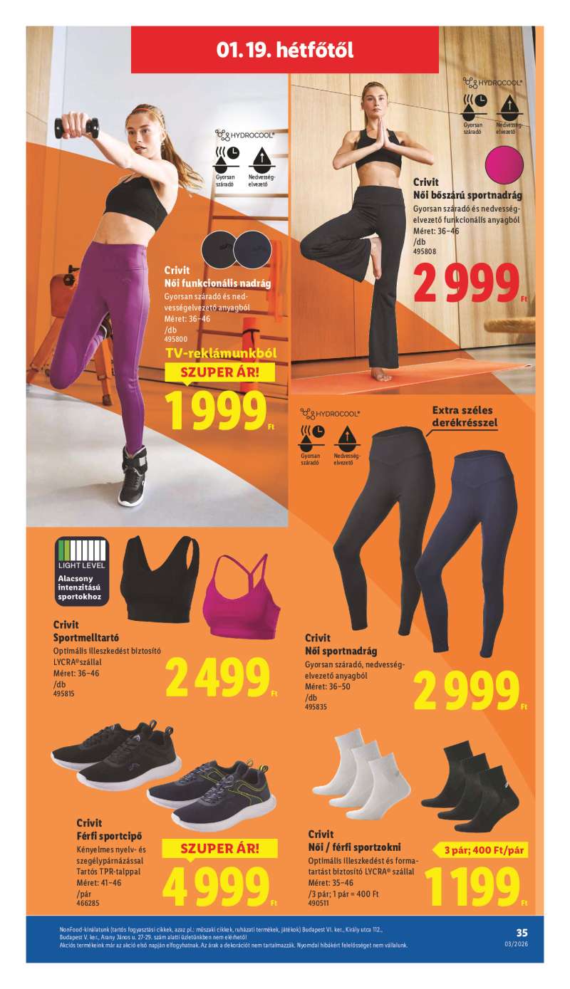 Lidl Érvényes 01.15-től 35 oldal