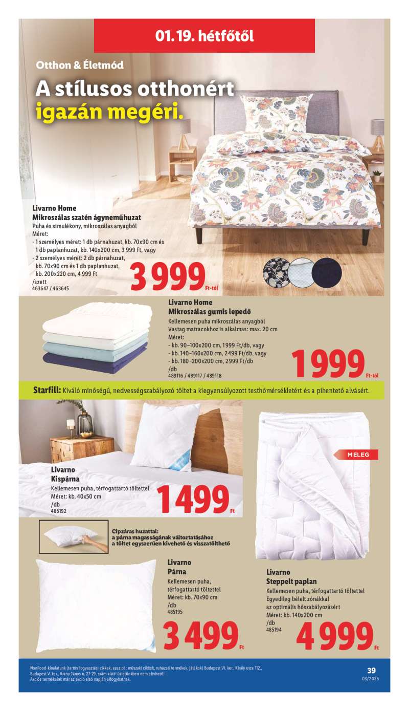 Lidl Érvényes 01.15-től 39 oldal