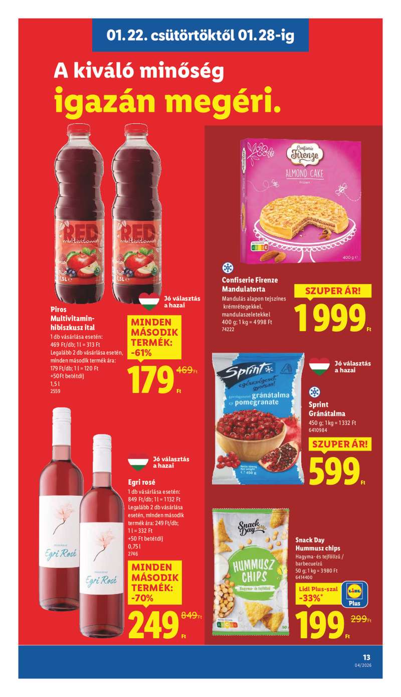 Lidl Érvényes 01.22-től 13 oldal