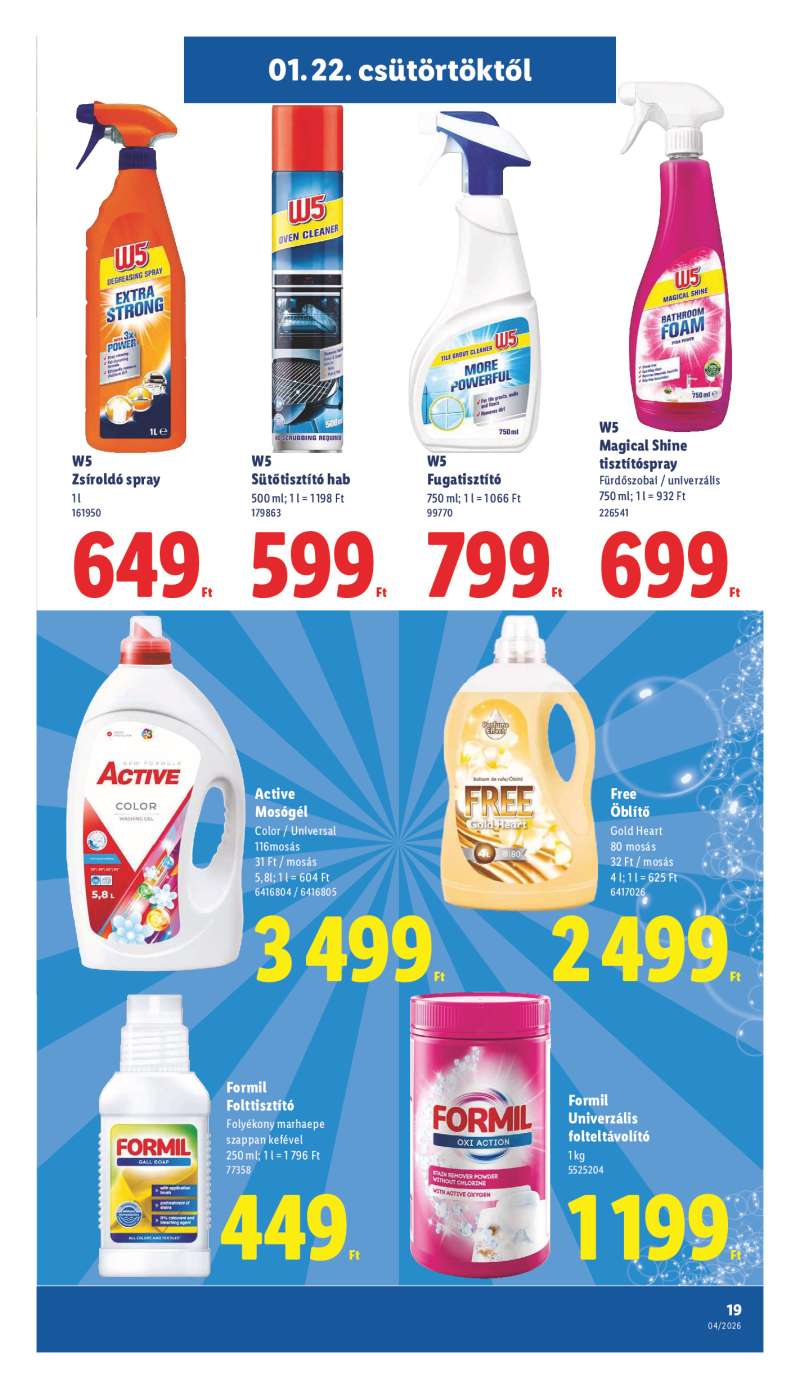 Lidl Érvényes 01.22-től 19 oldal