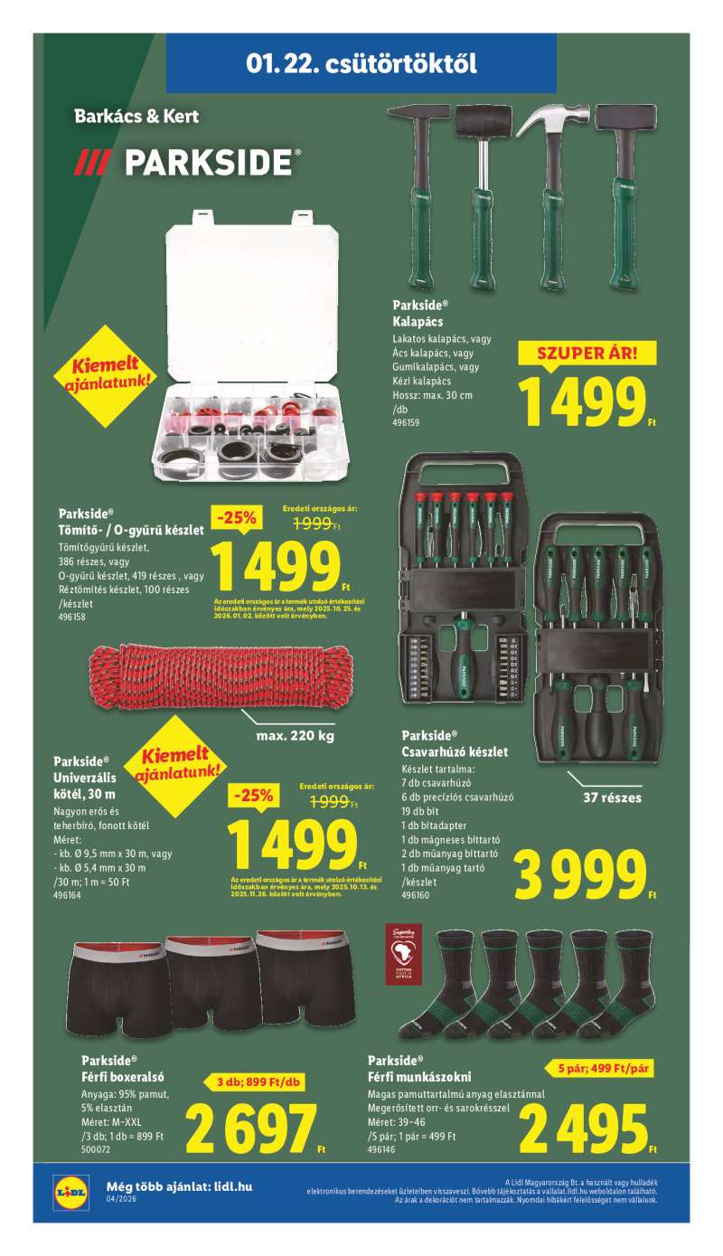 Lidl Érvényes 01.22-től 24 oldal