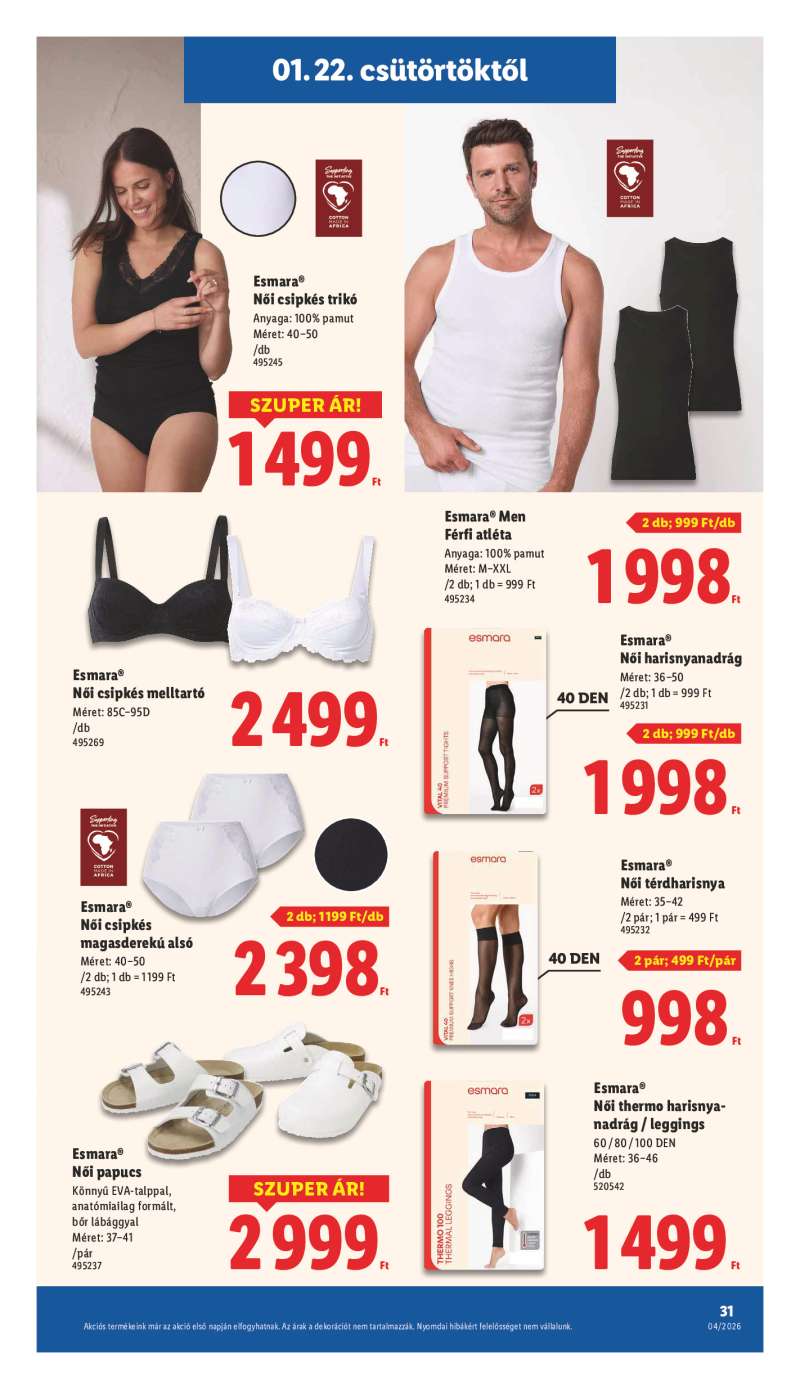 Lidl Érvényes 01.22-től 31 oldal