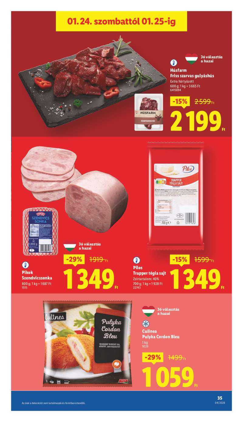 Lidl Érvényes 01.22-től 35 oldal