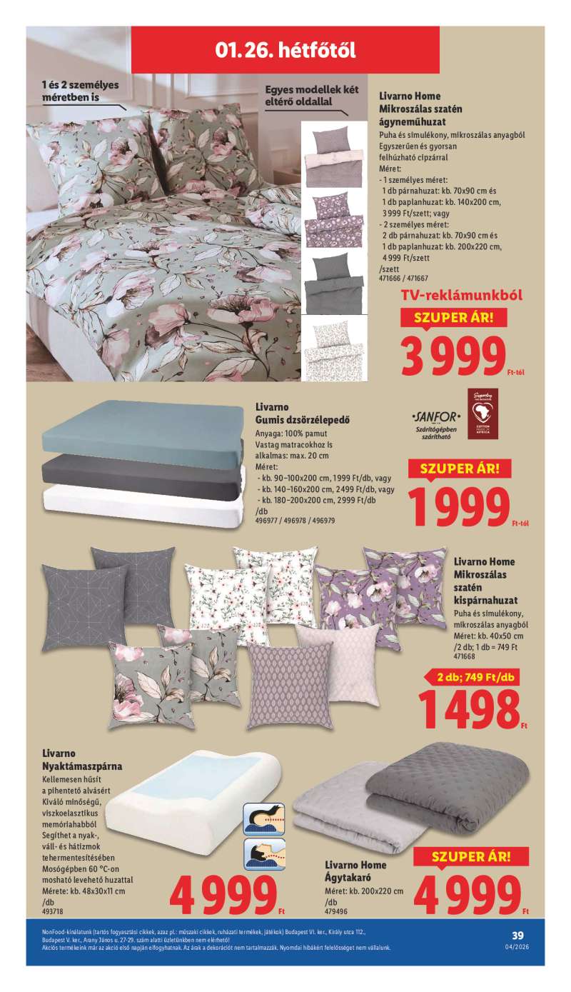 Lidl Érvényes 01.22-től 39 oldal