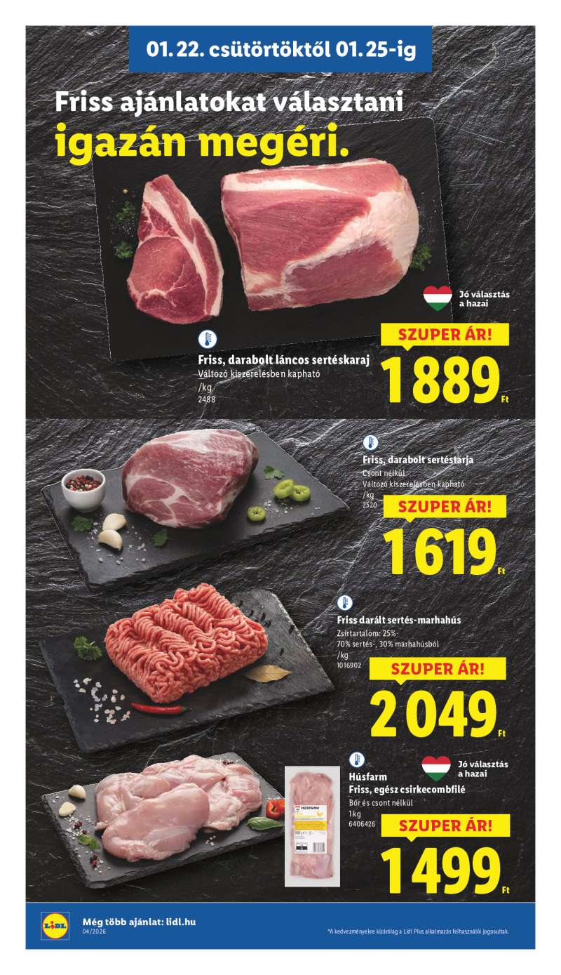 Lidl Érvényes 01.22-től 4 oldal