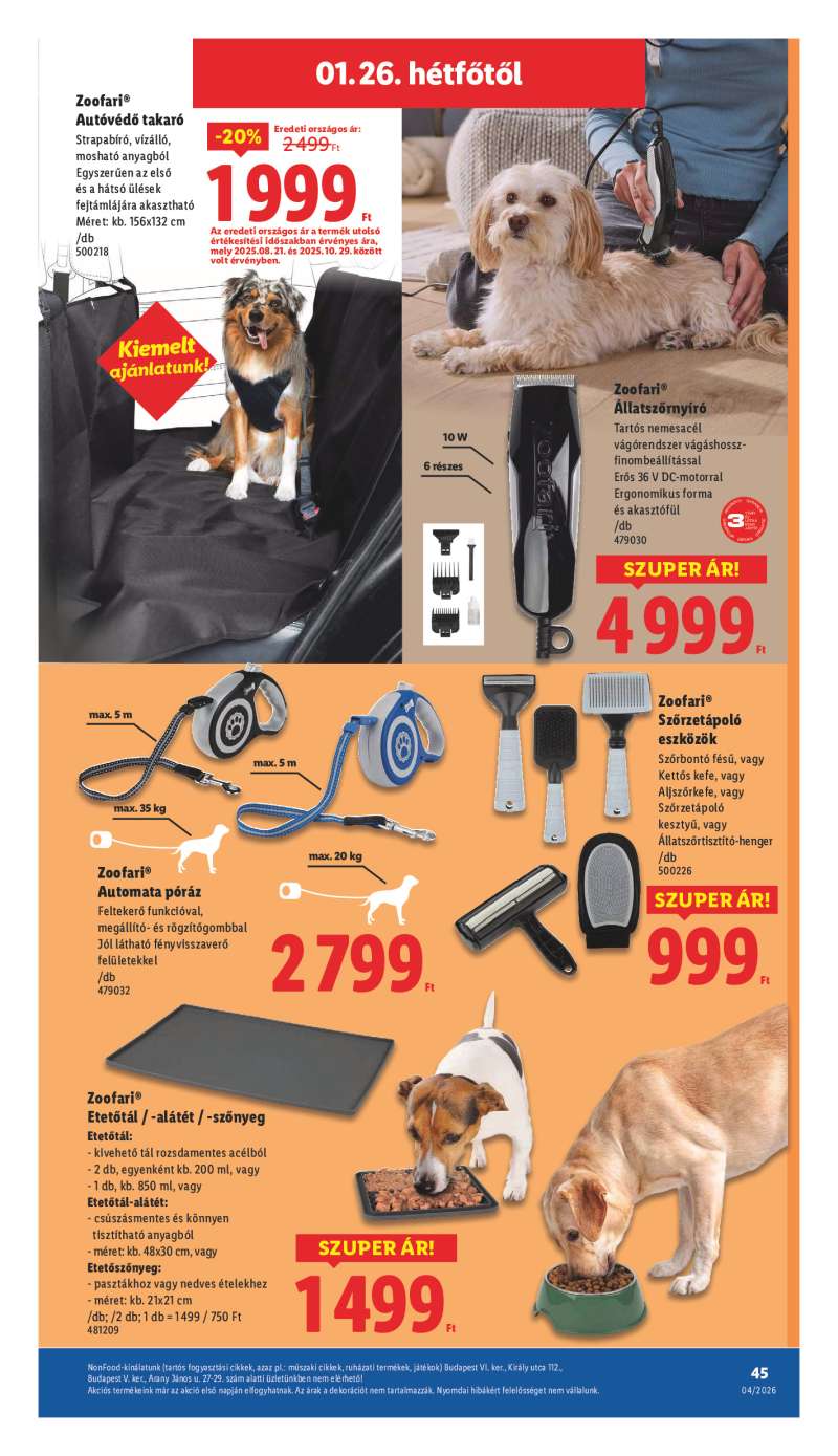 Lidl Érvényes 01.22-től 45 oldal