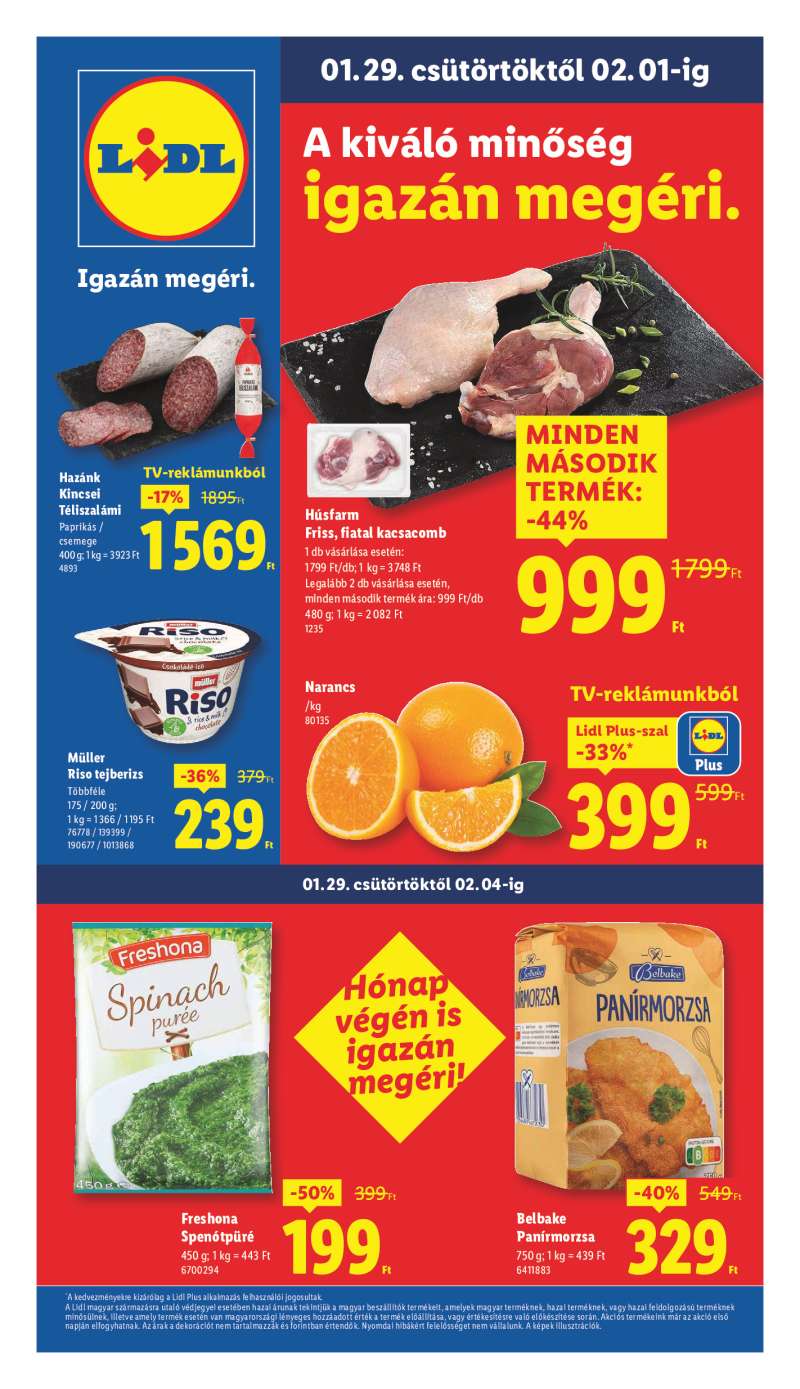 Lidl Érvényes 01.29-től 1 oldal
