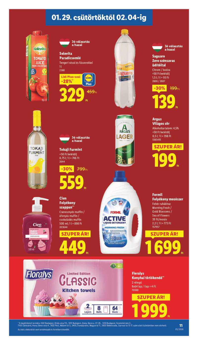 Lidl Érvényes 01.29-től 11 oldal