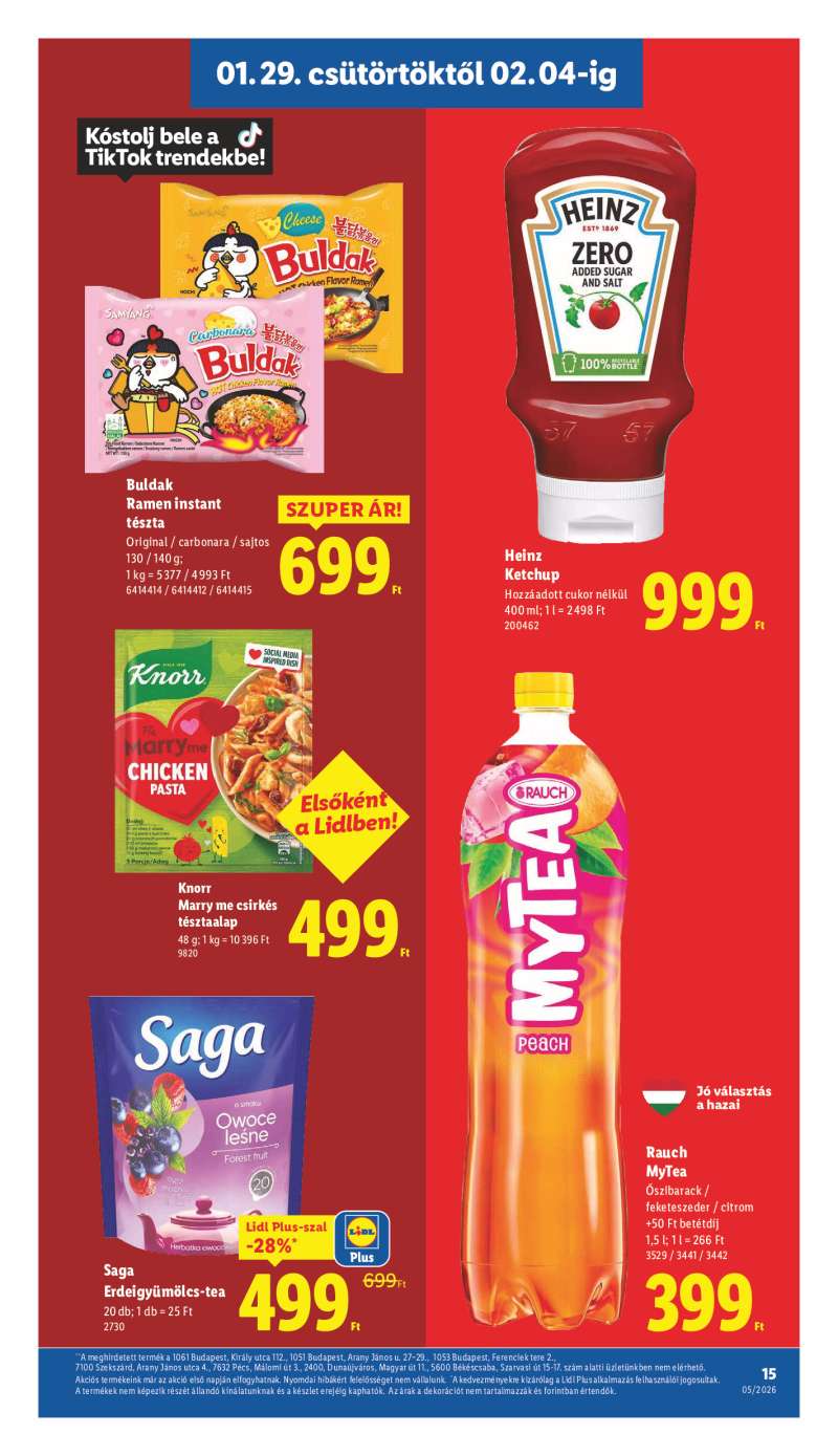 Lidl Érvényes 01.29-től 15 oldal