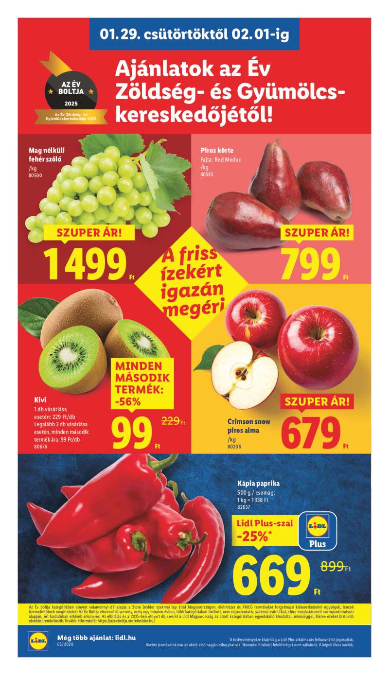 Lidl Érvényes 01.29-től 2 oldal