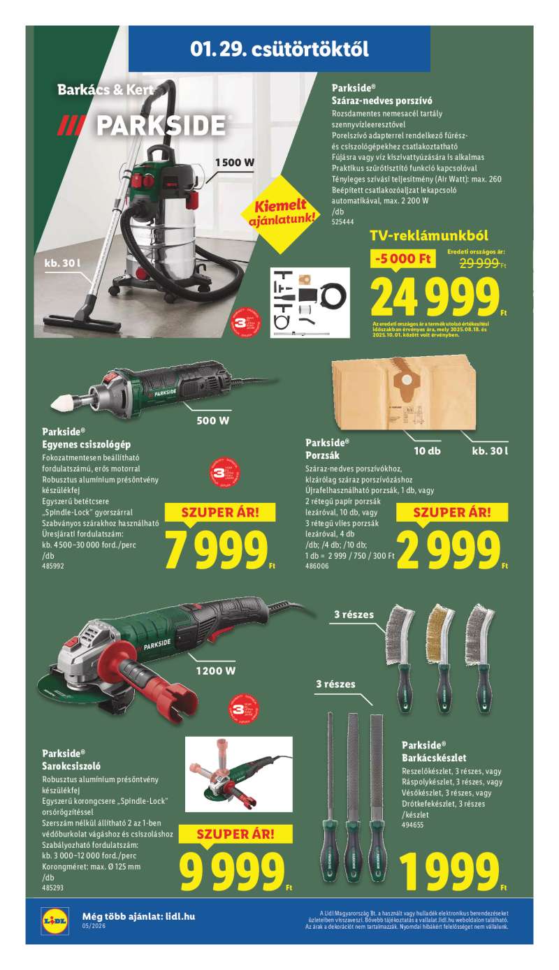 Lidl Érvényes 01.29-től 22 oldal