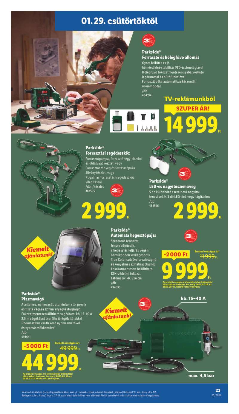 Lidl Érvényes 01.29-től 23 oldal