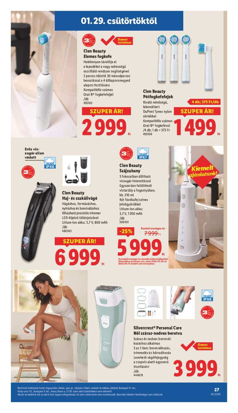 Lidl Érvényes 01.29-től 27 oldal