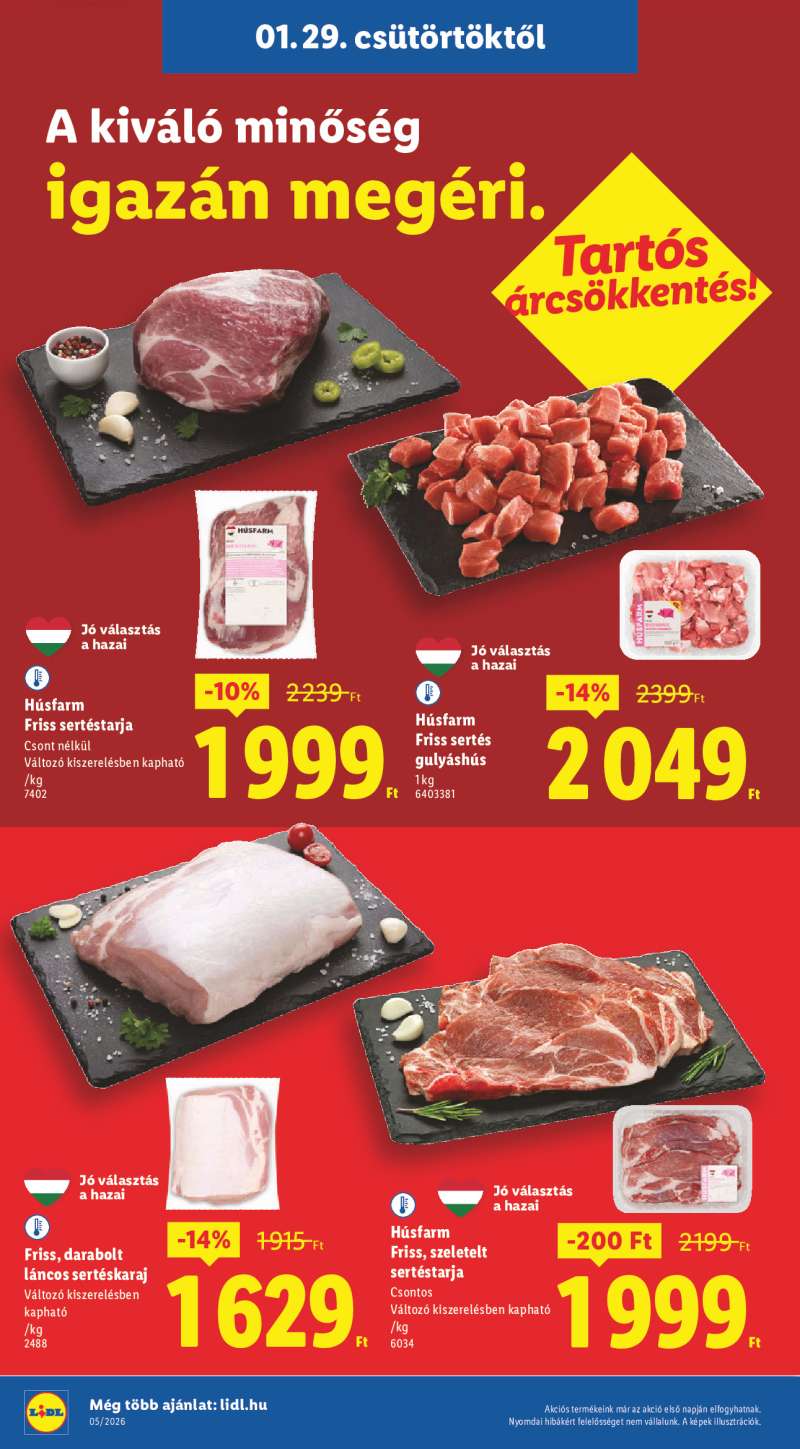 Lidl Érvényes 01.29-től 4 oldal