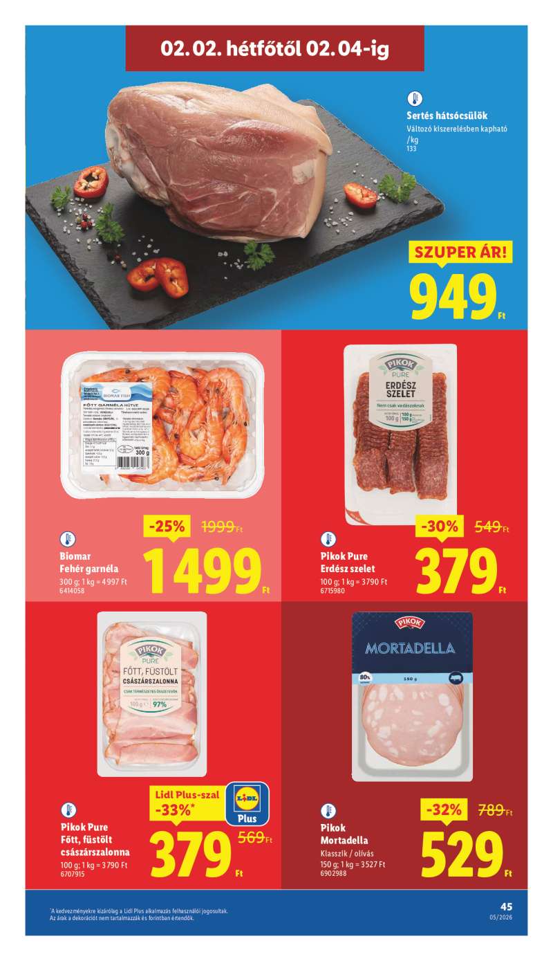 Lidl Érvényes 01.29-től 45 oldal