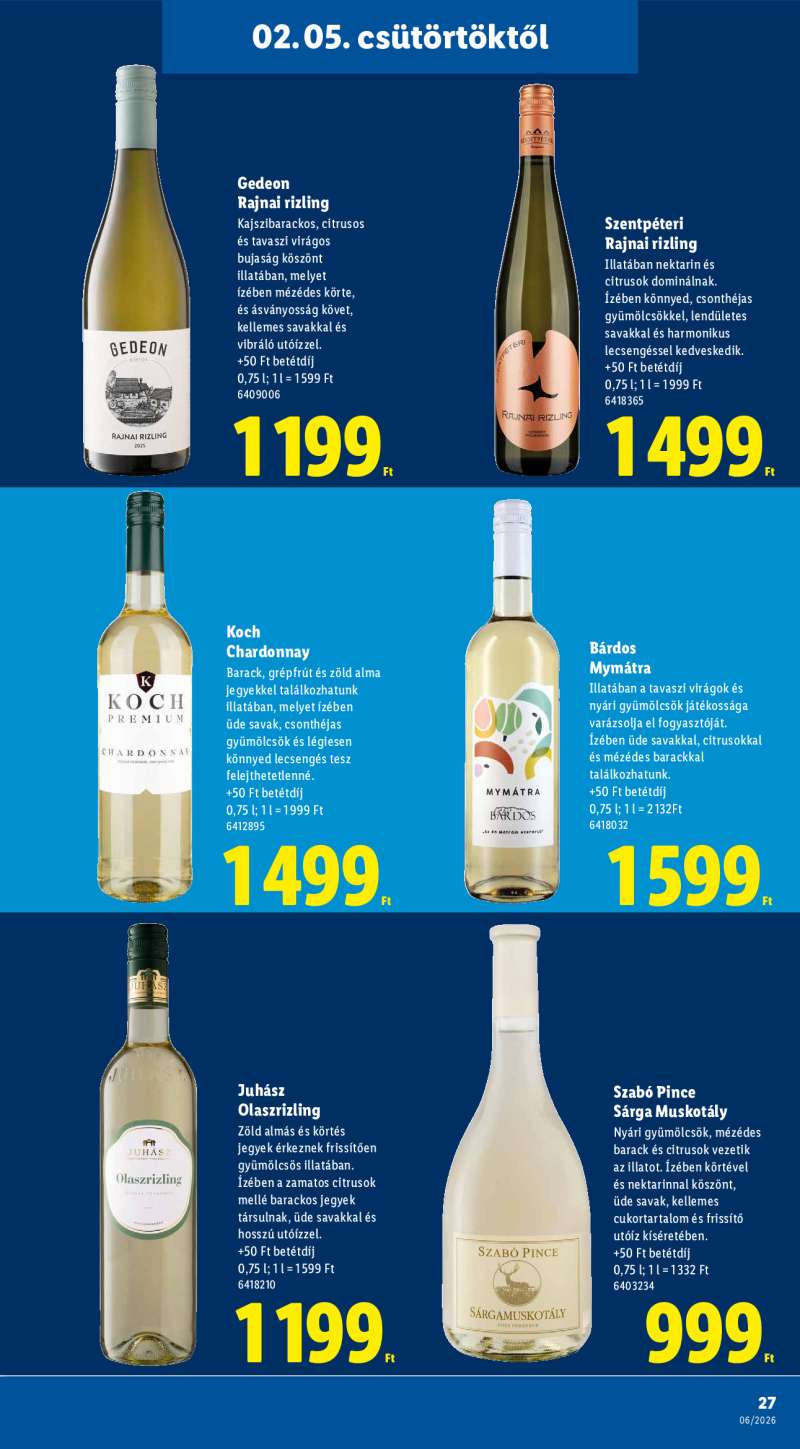 Lidl Érvényes 02.05-től 27 oldal