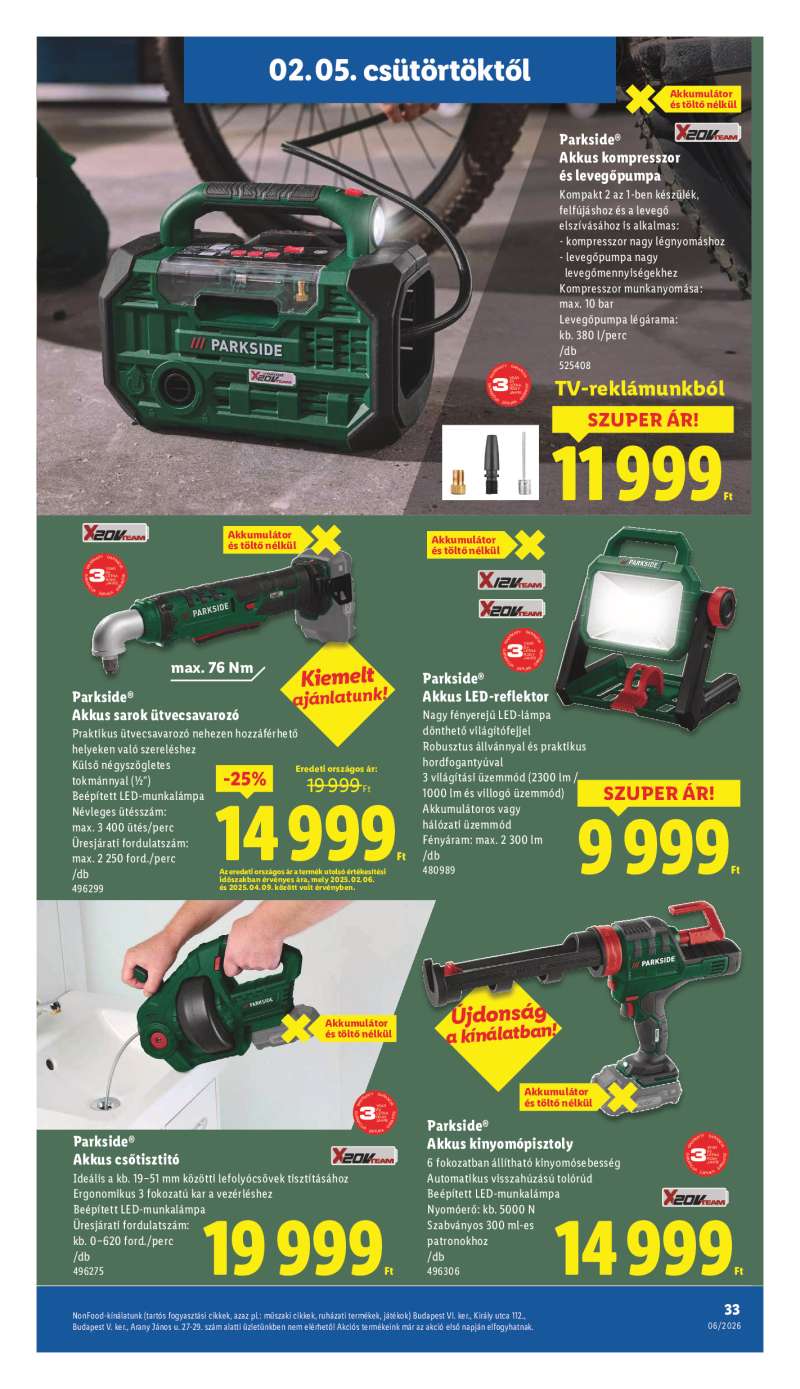 Lidl Érvényes 02.05-től 33 oldal