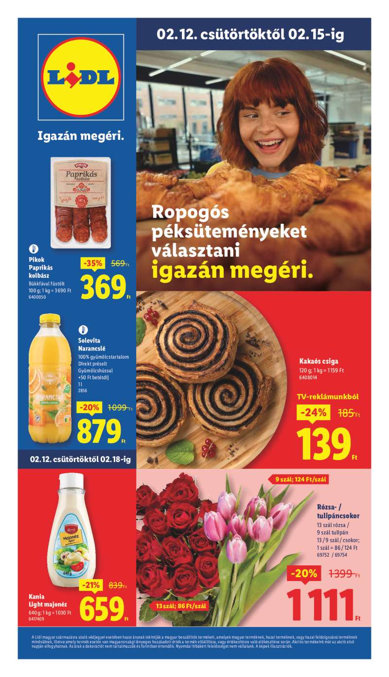 Lidl Érvényes 02.12-től 1 oldal