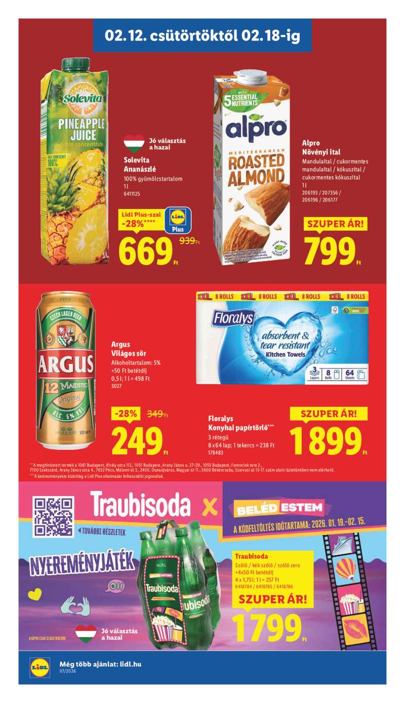 Lidl Érvényes 02.12-től 12 oldal