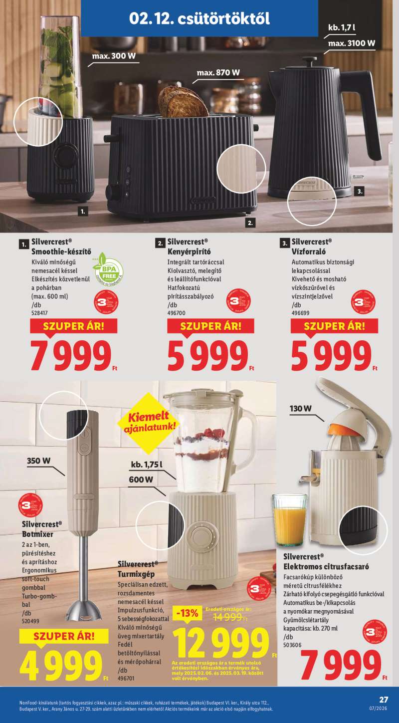 Lidl Érvényes 02.12-től 27 oldal