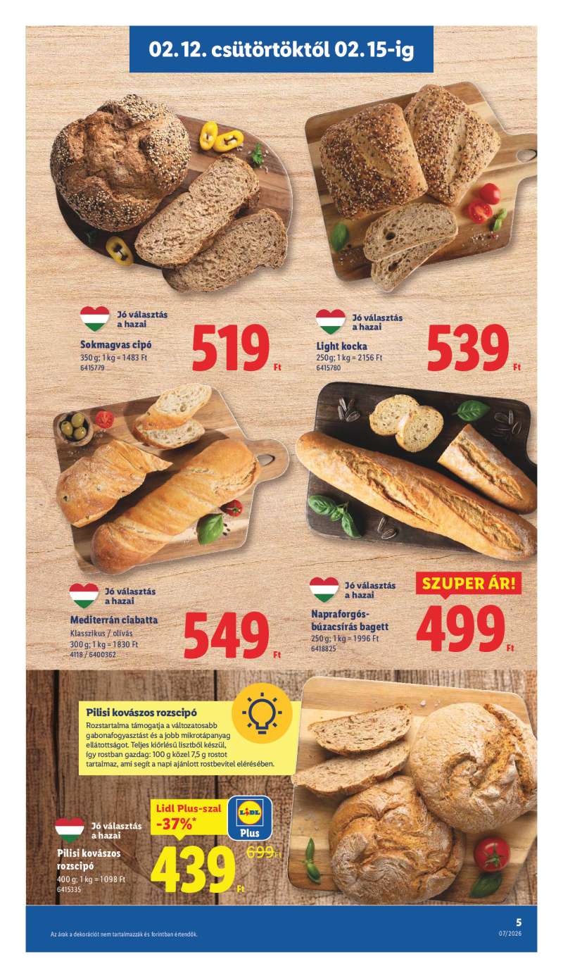 Lidl Érvényes 02.12-től 5 oldal