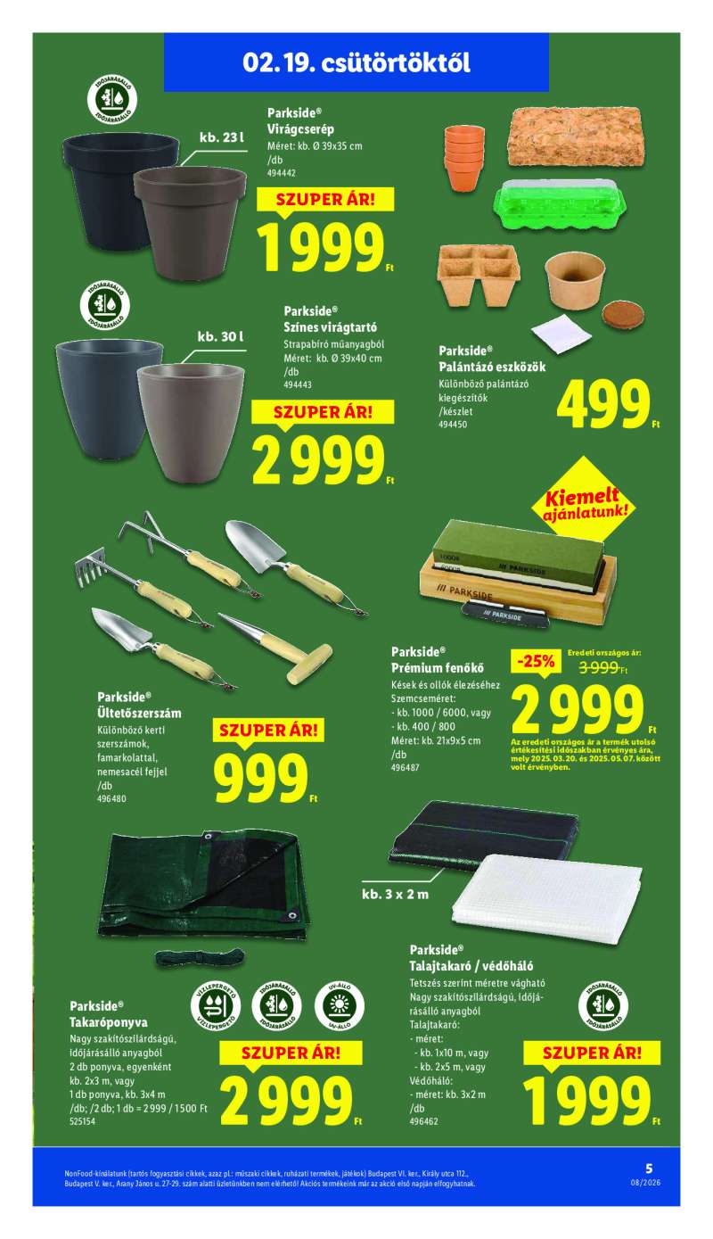 Lidl Érvényes 02.19-től 5 oldal