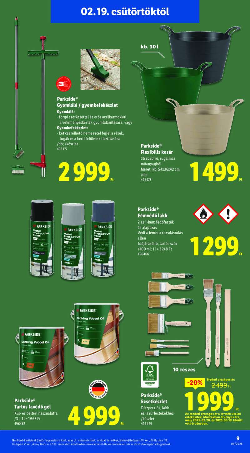 Lidl Érvényes 02.19-től 9 oldal