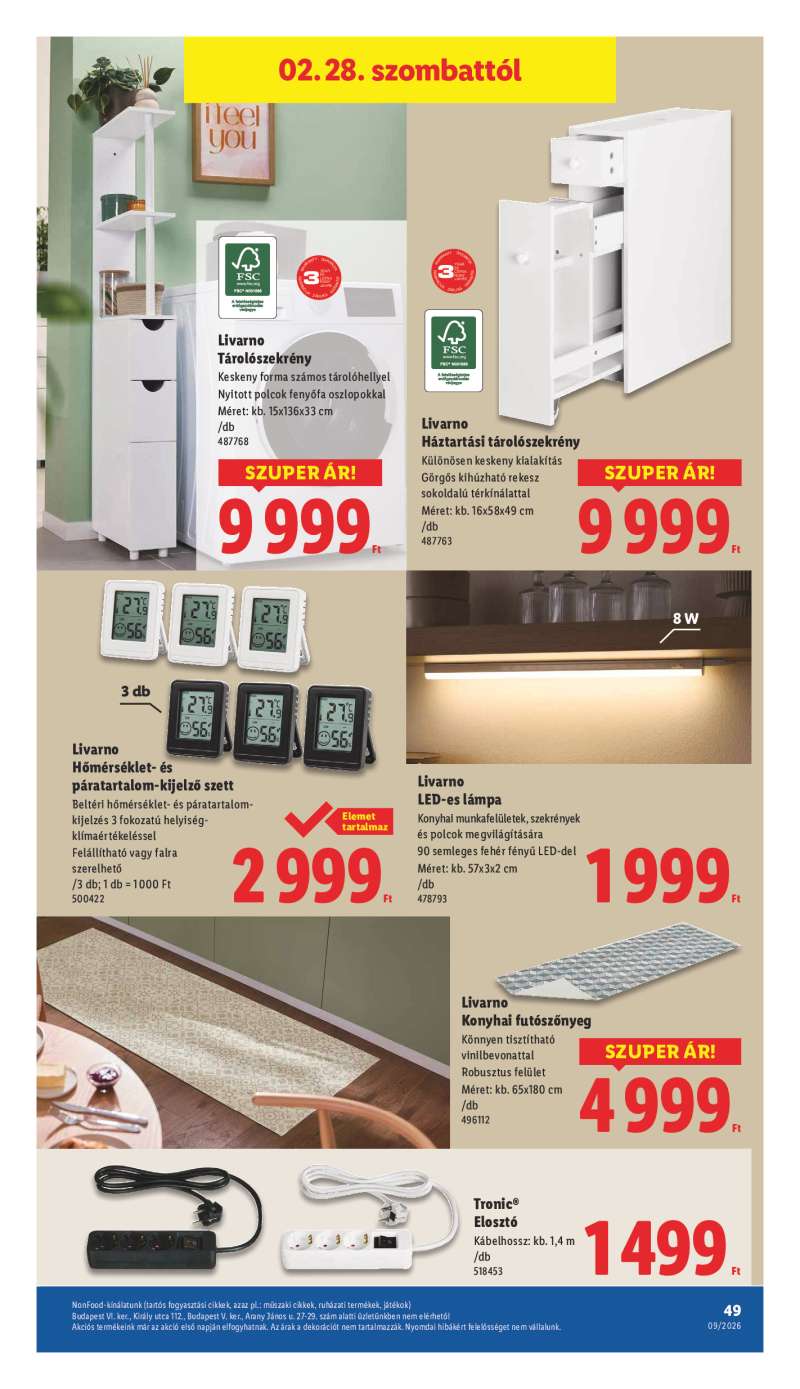 Lidl Akciós Újság 49 oldal