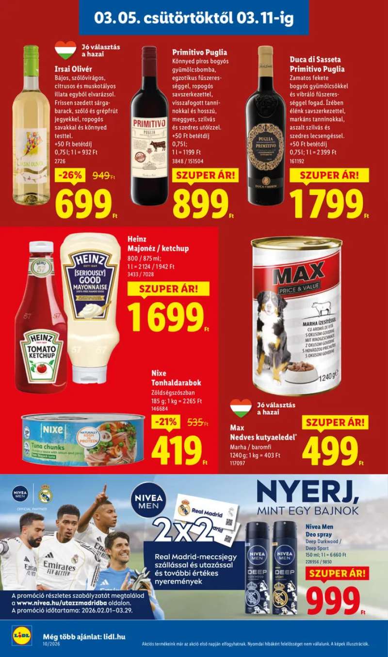 Lidl Akciós Újság 2026.03-05-től 12 oldal