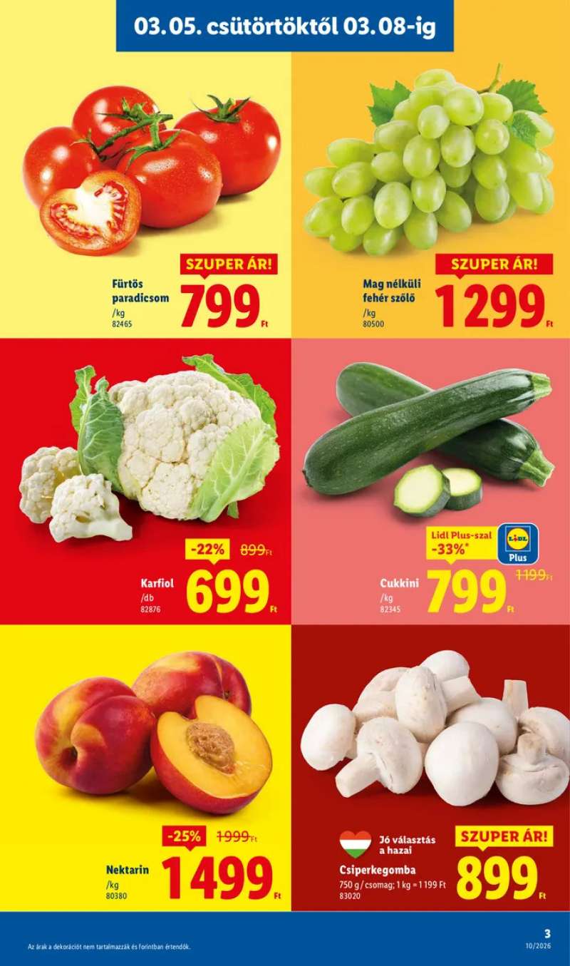 Lidl Akciós Újság 2026.03-05-től 3 oldal
