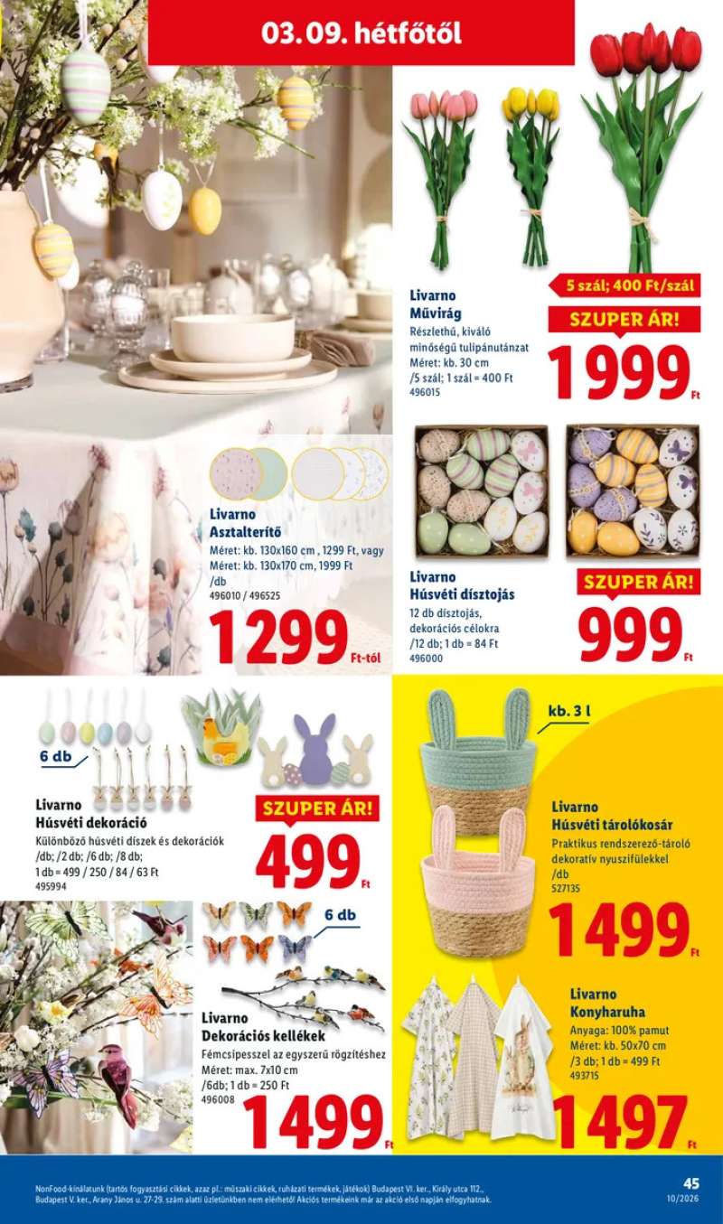 Lidl Akciós Újság 2026.03-05-től 45 oldal