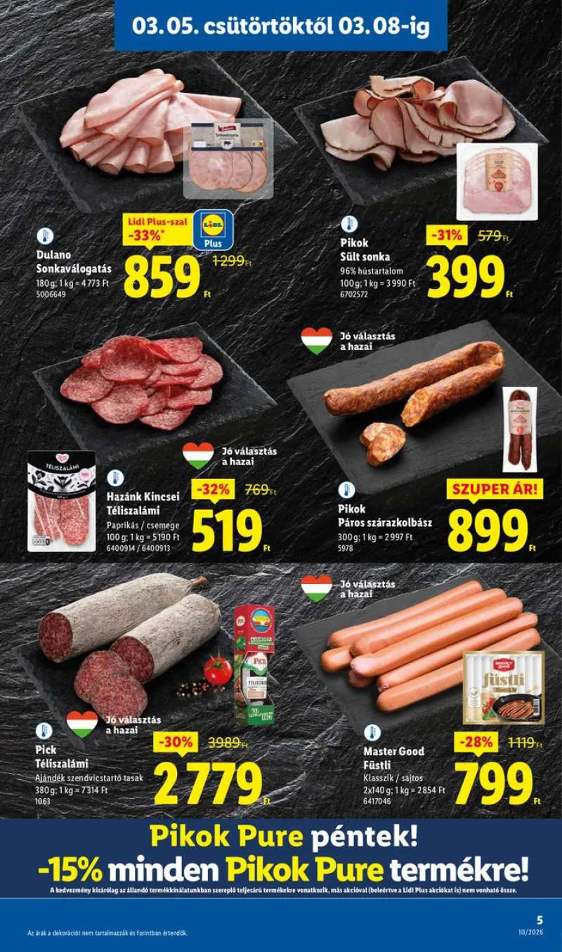 Lidl Akciós Újság 2026.03-05-től 5 oldal