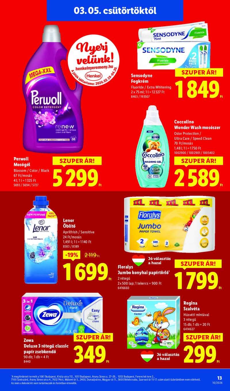 Lidl Érvényes 03.05-től 13 oldal