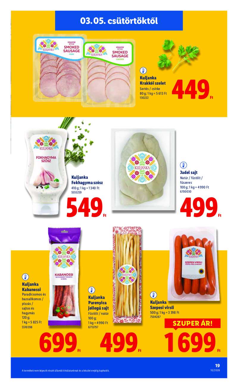 Lidl Érvényes 03.05-től 19 oldal