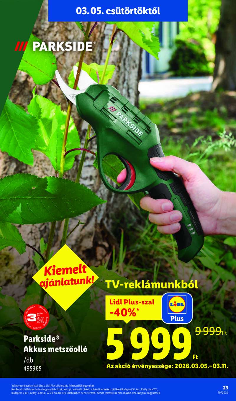 Lidl Érvényes 03.05-től 23 oldal