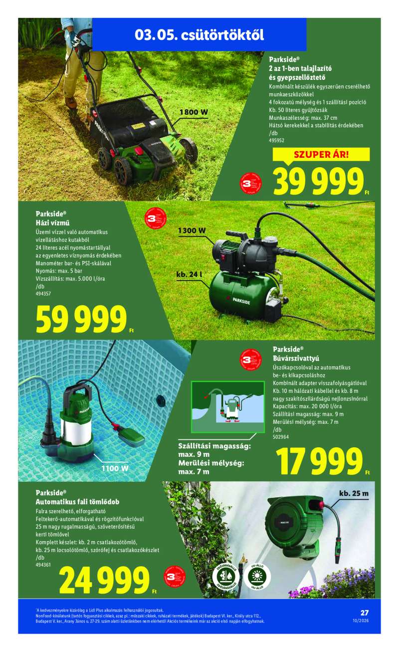 Lidl Érvényes 03.05-től 27 oldal