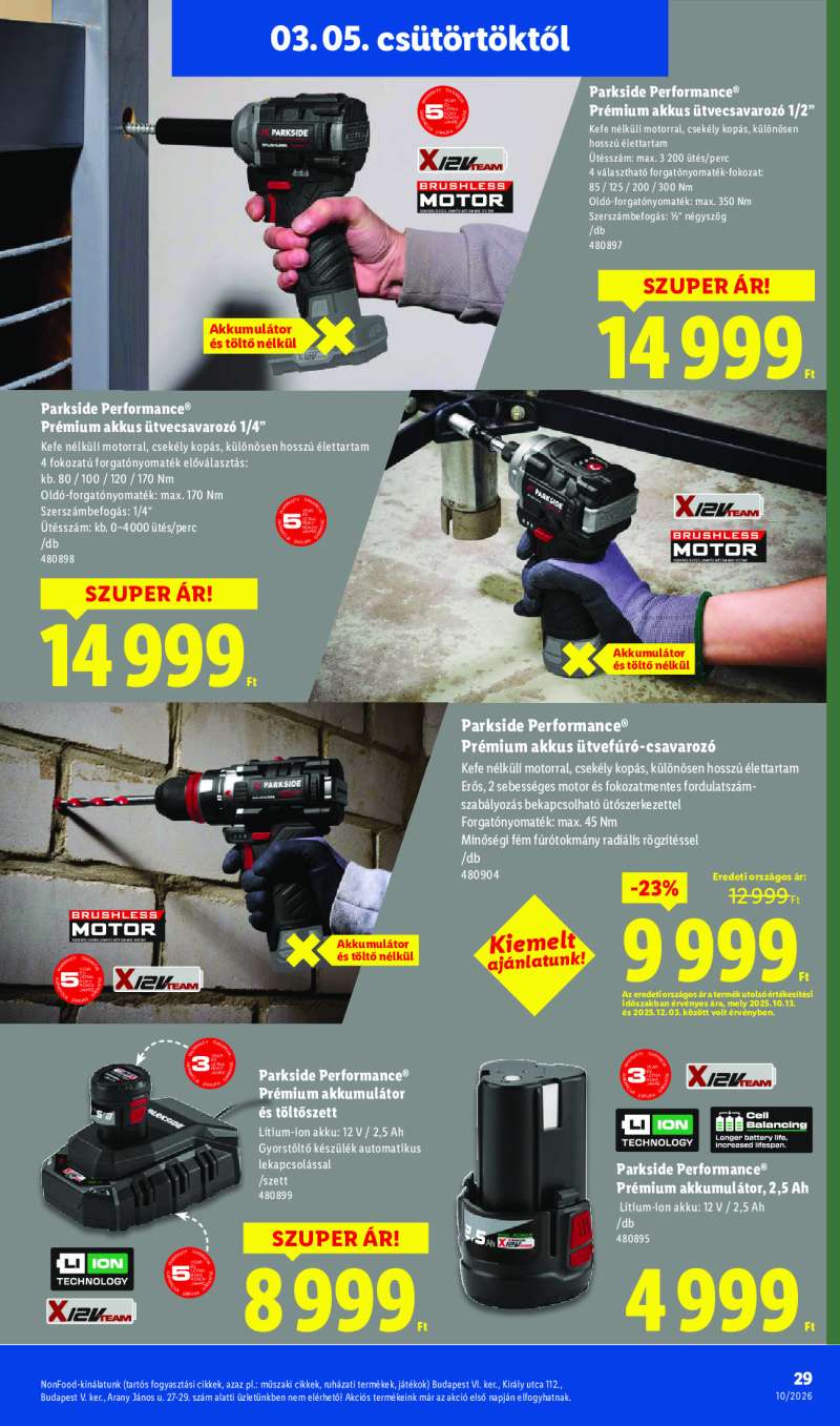 Lidl Érvényes 03.05-től 29 oldal