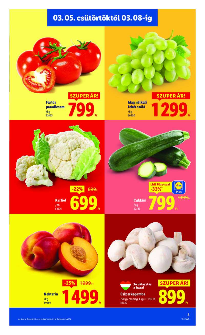 Lidl Érvényes 03.05-től 3 oldal