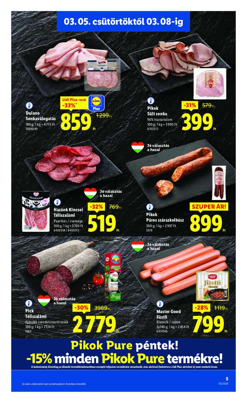 Lidl Érvényes 03.05-től 5 oldal